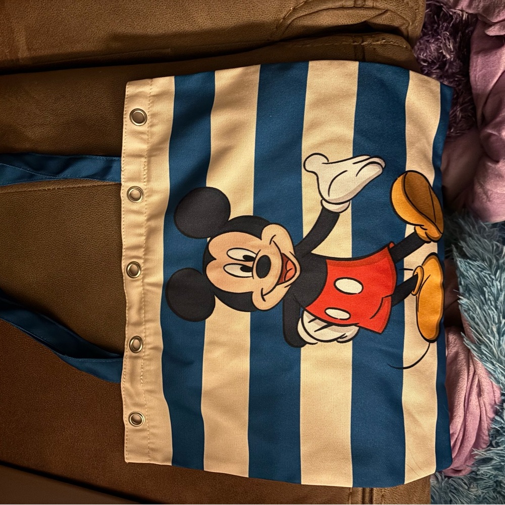 Mickey Mouse Striped Tote bag.